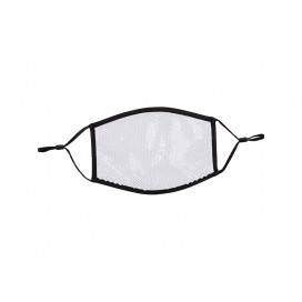 Sublimation Large Sequin Face Mask (Black edge, 14*20cm)(10pcs/ctn)